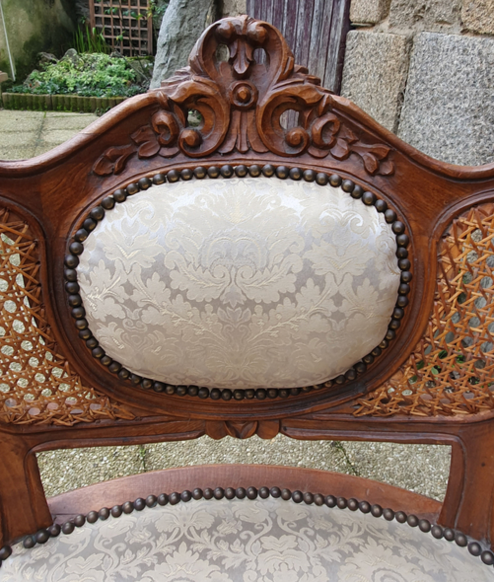 Convertible armchair, Rocaille, Louis XV style, early twentieth century.