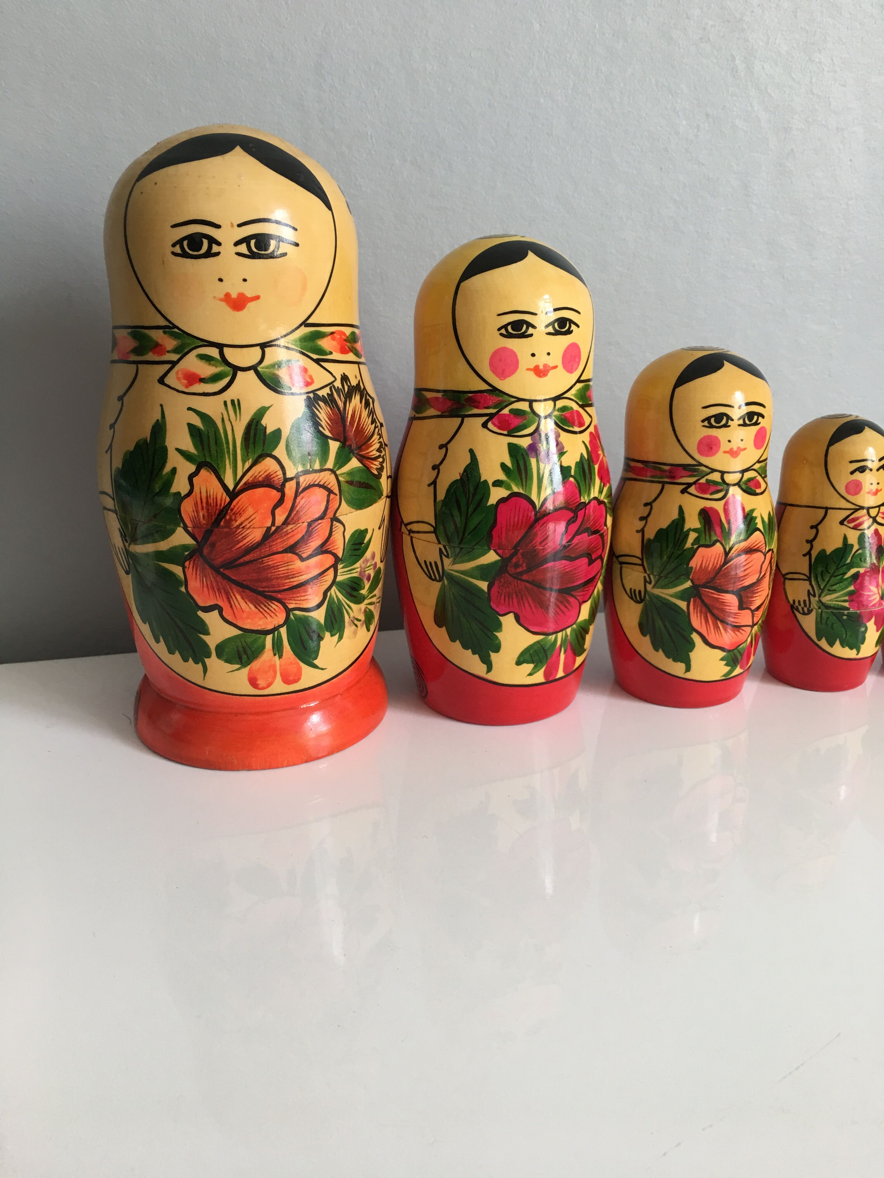 7 poupées russes Matriochka, vintage