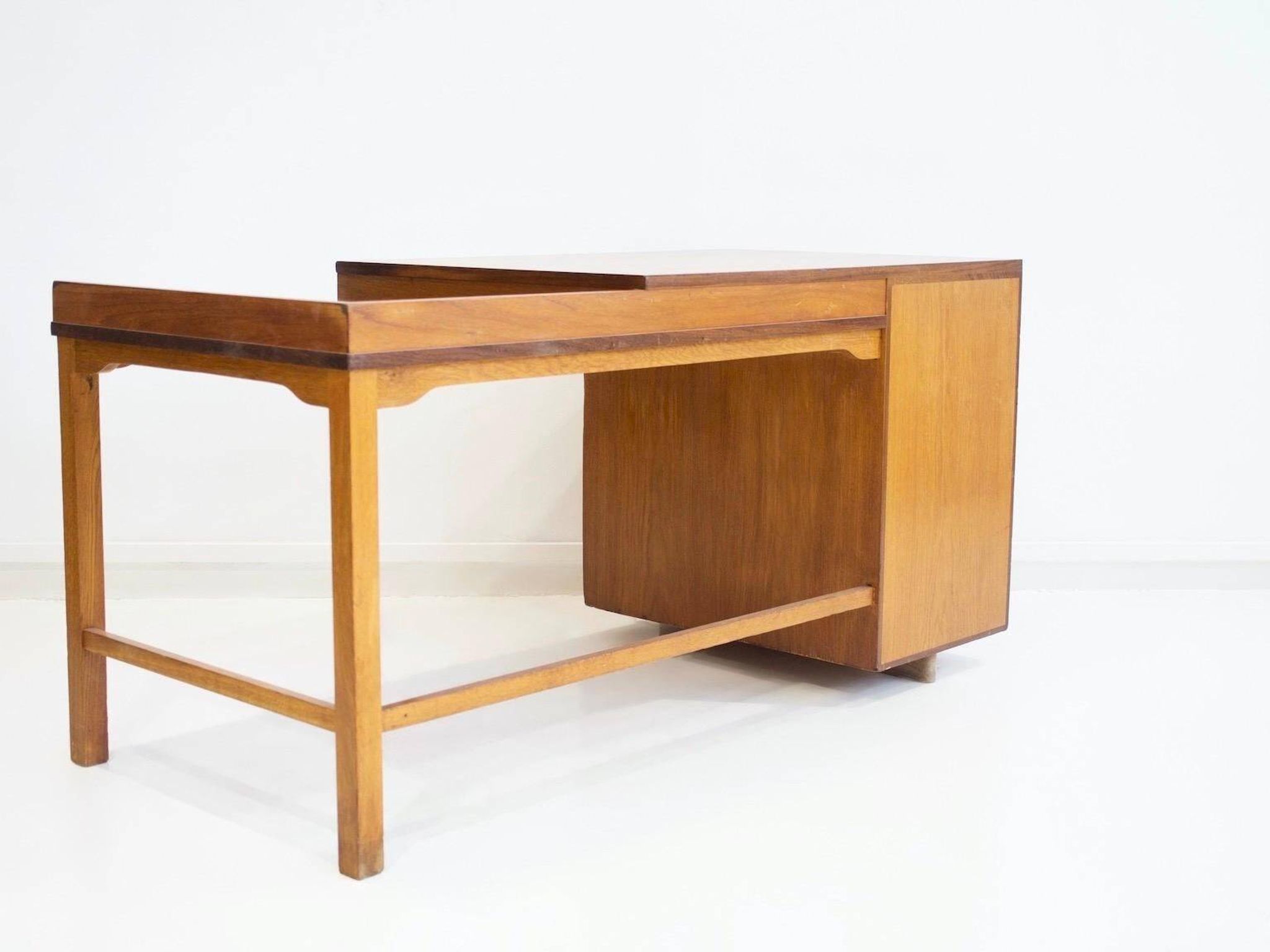 Danish desk made of teak and oak.