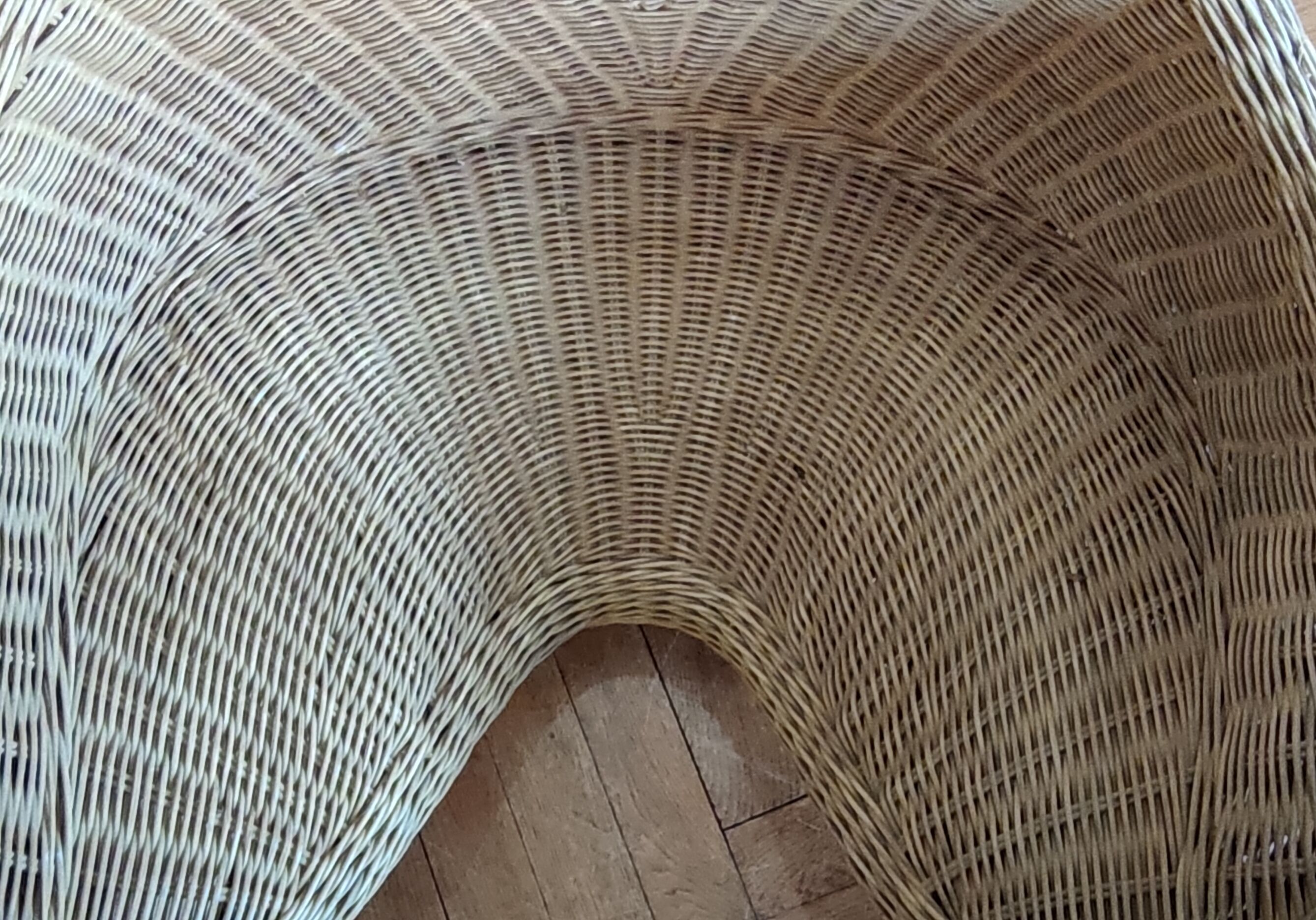 Vintage rattan meditation chair