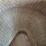 Vintage rattan meditation chair