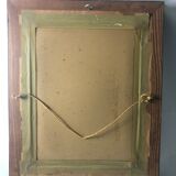Rectangular mirror in gilded wood 54 x 44 cm