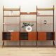 Teak system bookcase, Norwegian design, 1960s, production: Blindheim Mobelf