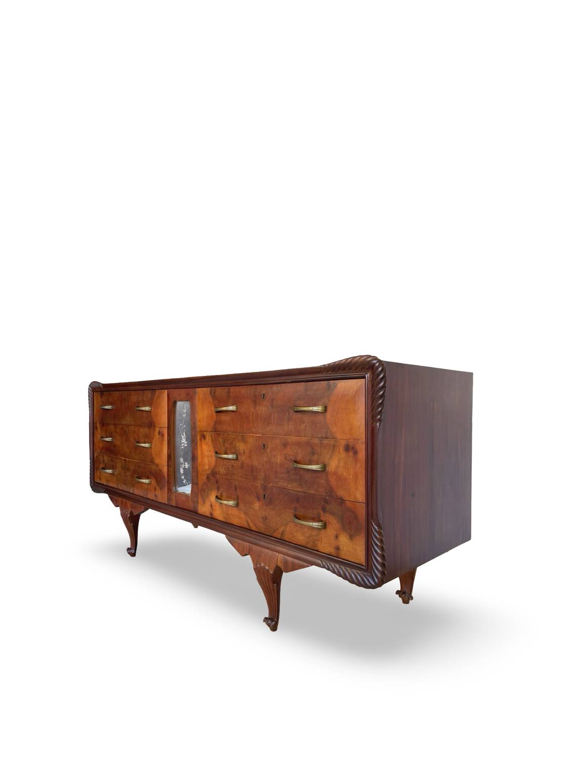 An art deco Italian chest of drawers, Italy 1940s/1950s
