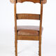 Set of eight late empire chairs in high quality brown leather in mahogany
