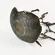 Brutalist cast iron candlestick, Belgium, 1960s.