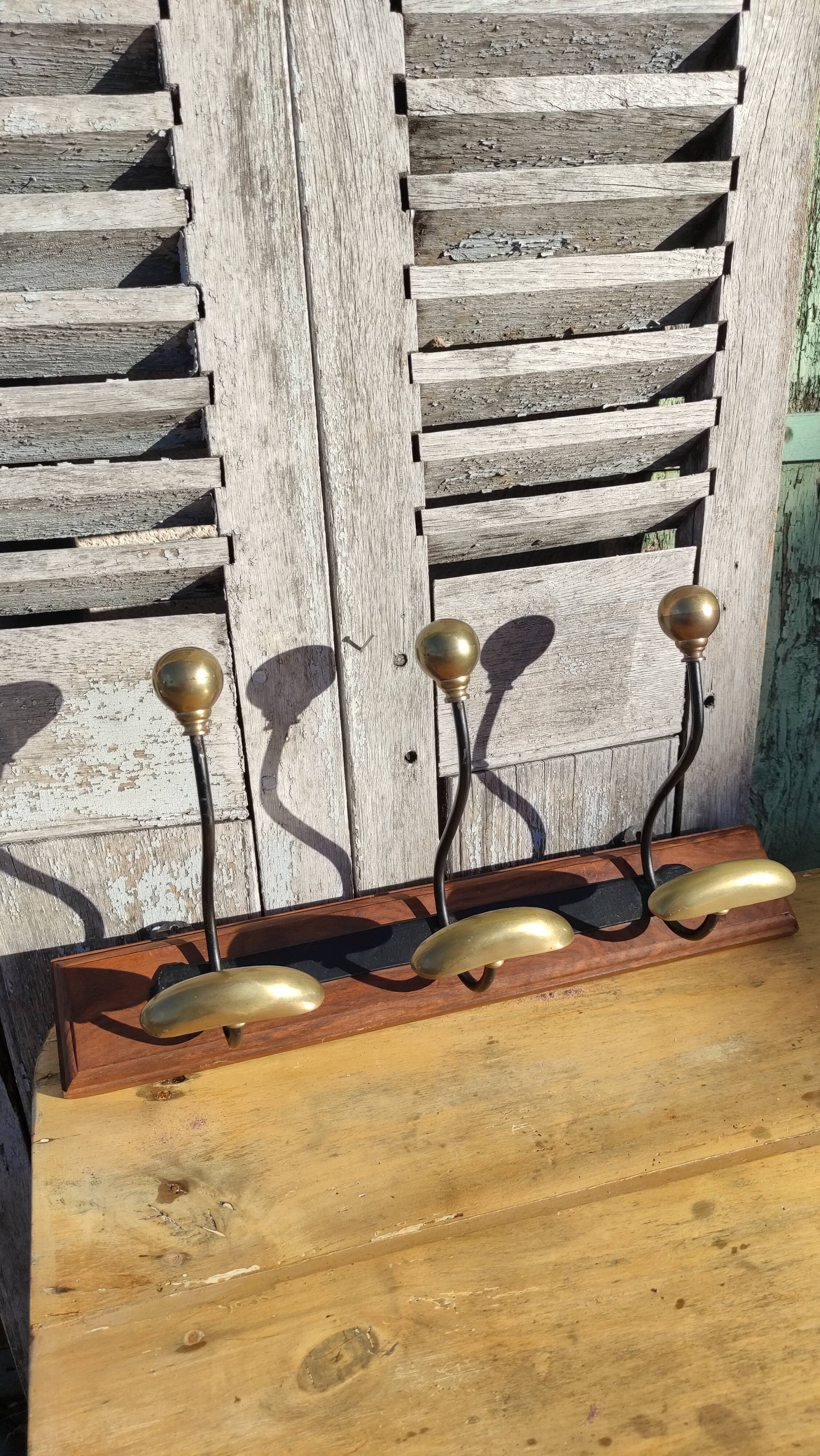 Vintage wall coat rack