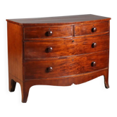 Commode ancienne en acajou 4 tiroirs Italie XIXe siècle