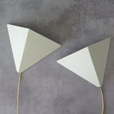 Set of 2 metal wall lights horn collection Denmark