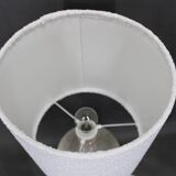 1970s Ceramic Table Lamp from Axella with Fabric Lampshade, Denmark