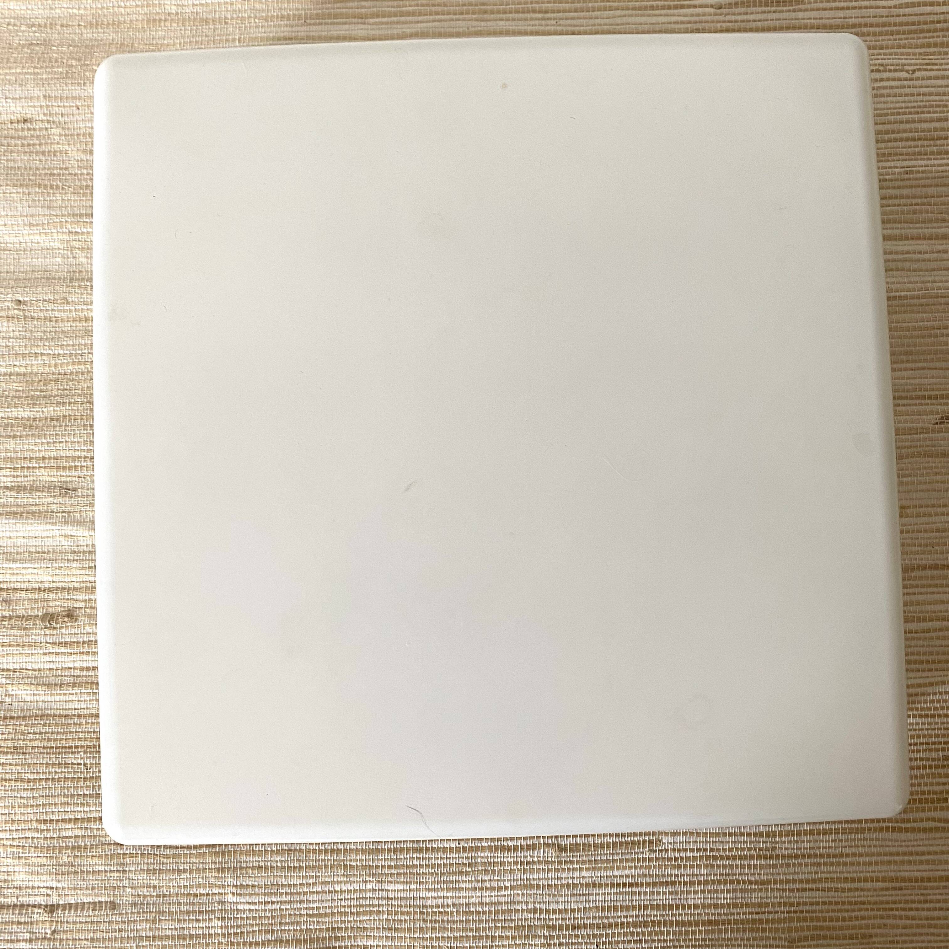 Square holophane ceiling light, industrial style, 1960s