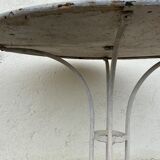Wrought iron garden table