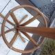 Six-headed coat holder in curved wood vintage 40s-50s