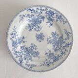 8 flat ironstone plates “Fleurette” Gien