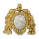 Small Antique Weathered Mirror Gilded Wood 19th Century