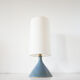 Vintage blue sandstone lamp 1960