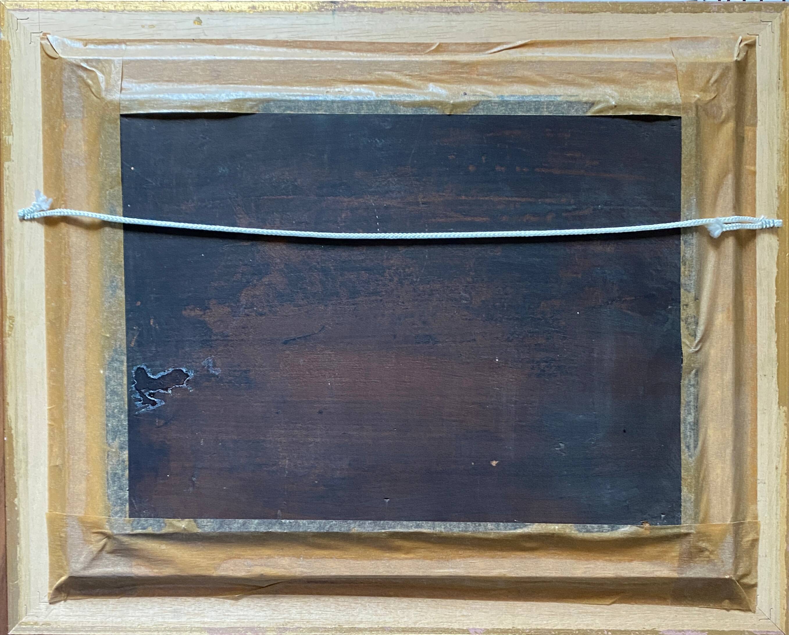 Painting j. sander alias johann jungblut (1860-1912) landscape in the moonlight