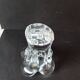 Bayel crystal vase – floral pattern – French glassware