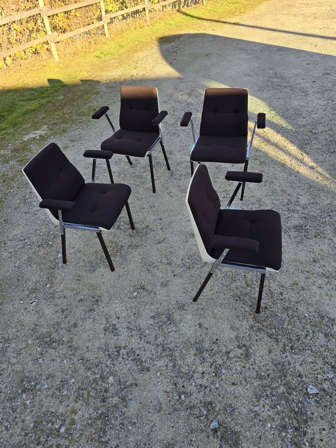 4 Allibert dining room chairs 1970