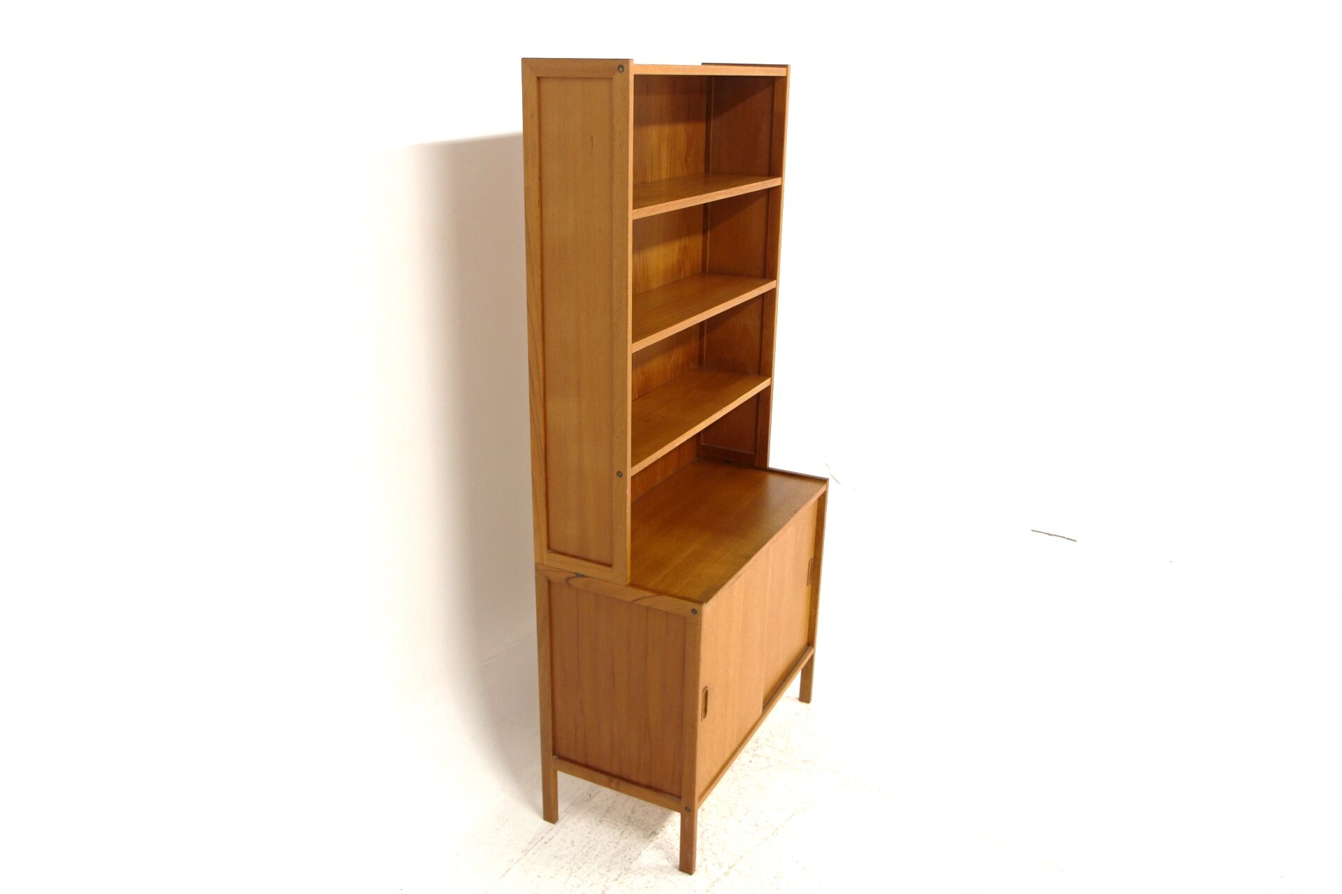 Commode-bibliothèque en teck, Suède, 1960