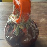 Vintage Vallauris Glazed Ceramic Pitcher, 30 cm High