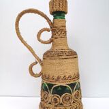 Vintage decorative rope bottle