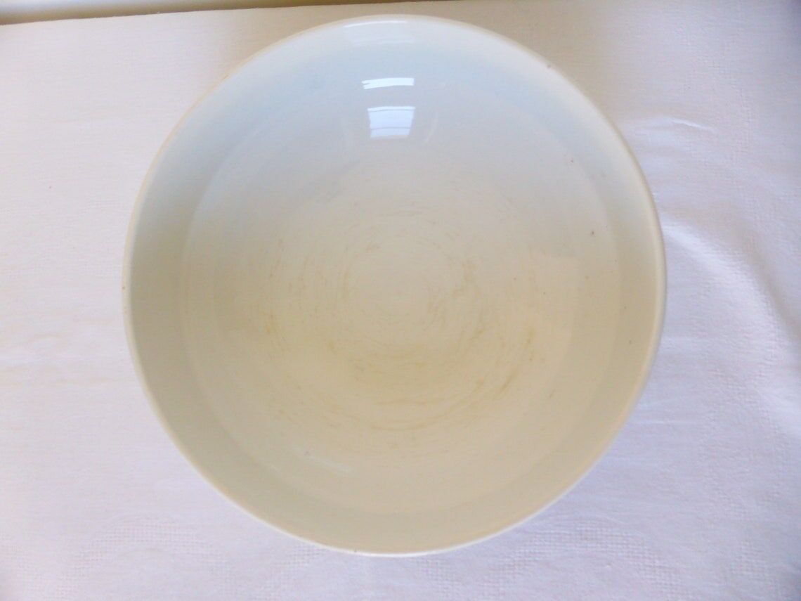 Vintage salad bowl from the Sarreguemines manufacture Model Monceau porcelain