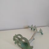 Verdigris metal jewelry stand