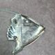 Glass and silver-plated fish trivet