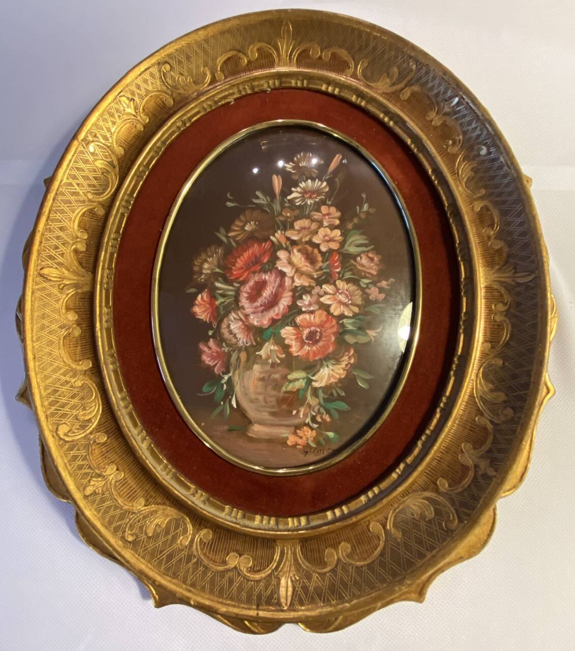 Still life with a bouquet of wild flowers, 20th century, signed