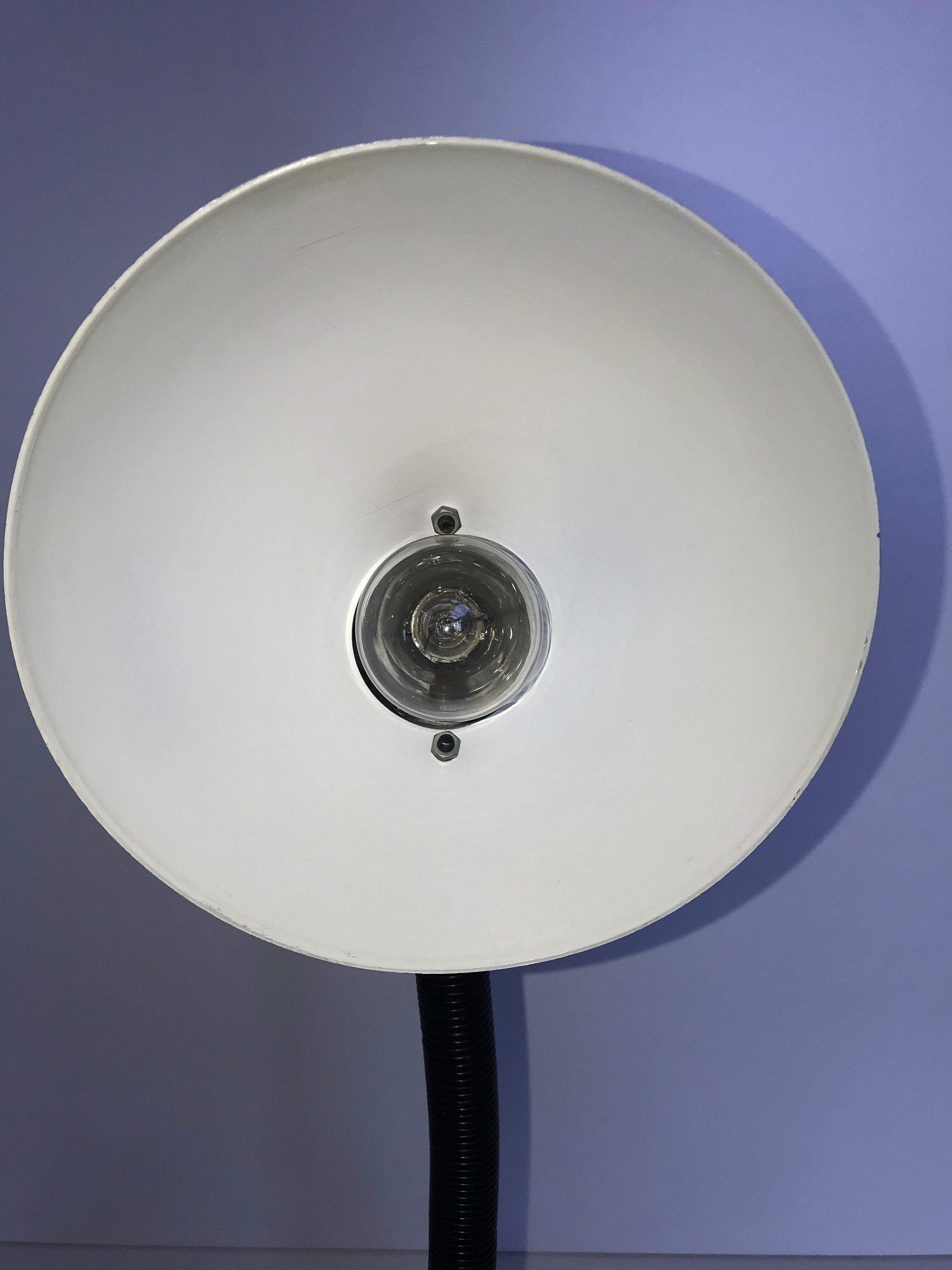 Blue and black desk lamp