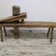 Old tané bench