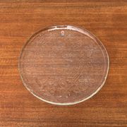 Large Finnish glass plate from the mid-century by Humppila.