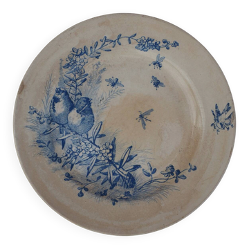Assiette plate Jules Vieillard, 1870