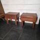 Pair of Scandinavian teak bedside tables from the 1960s.