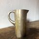 Vintage carafe, brass metal carafe, pitcher, flower pot, kitchen, decoration