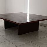 Table Basse Axel Vervoordt Bois E Bambou Laque Belgique 1980