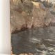 Old oil painting on canvas landscape signed Mouthon 19th century