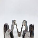 Silvered Metal CandleHolder by Jens Quistgaard, 1970s