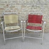 Paire de chaises pliantes des années 70, Espagne