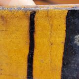 Antique glazed earthenware terrine with black spots, 18th century? 18th century?