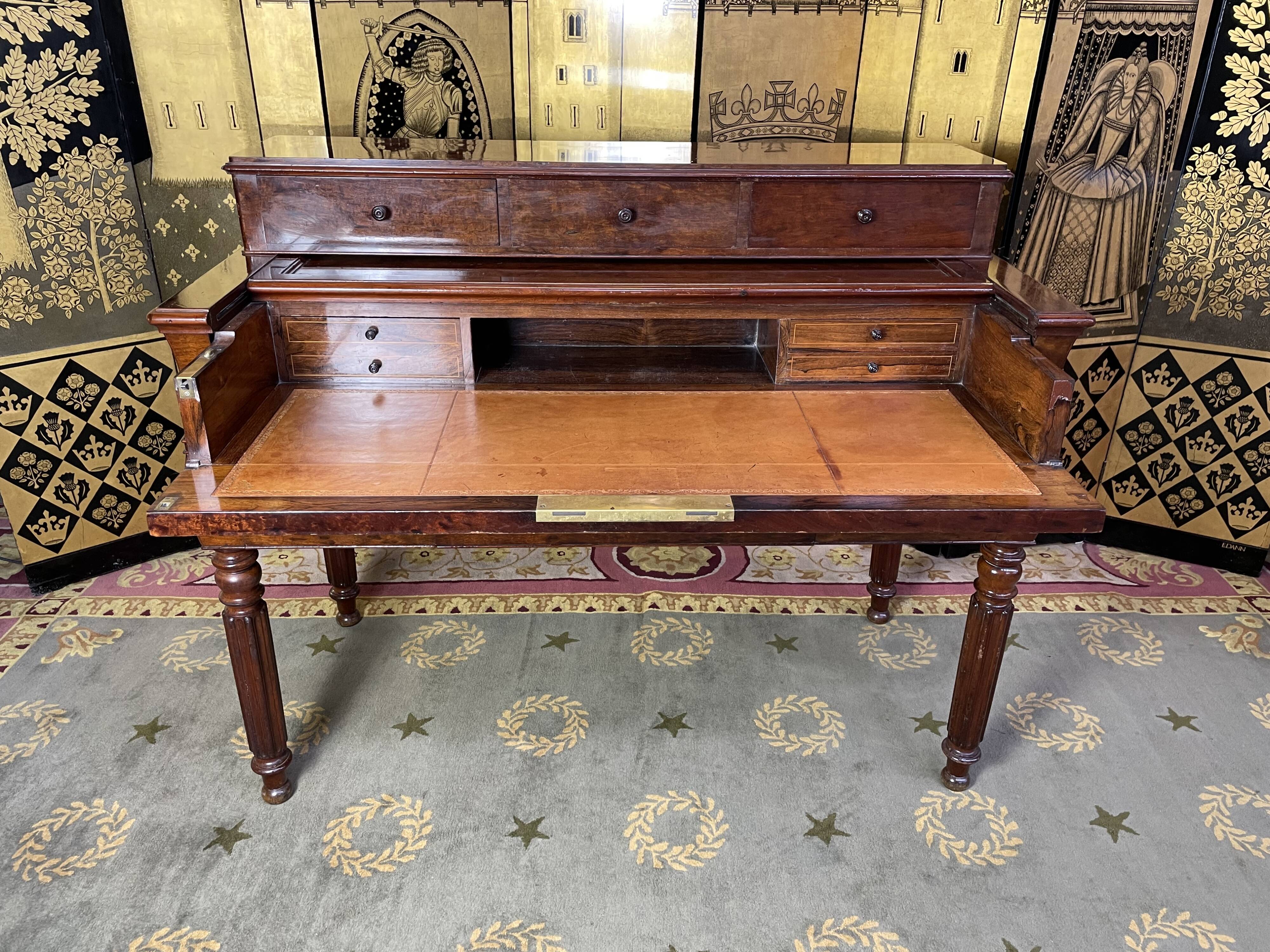 Bureau à gradin Louis Philippe en acajou