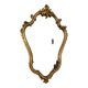 Old golden mirror in composite resin baroque style 60s