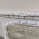Large vintage stone mirror