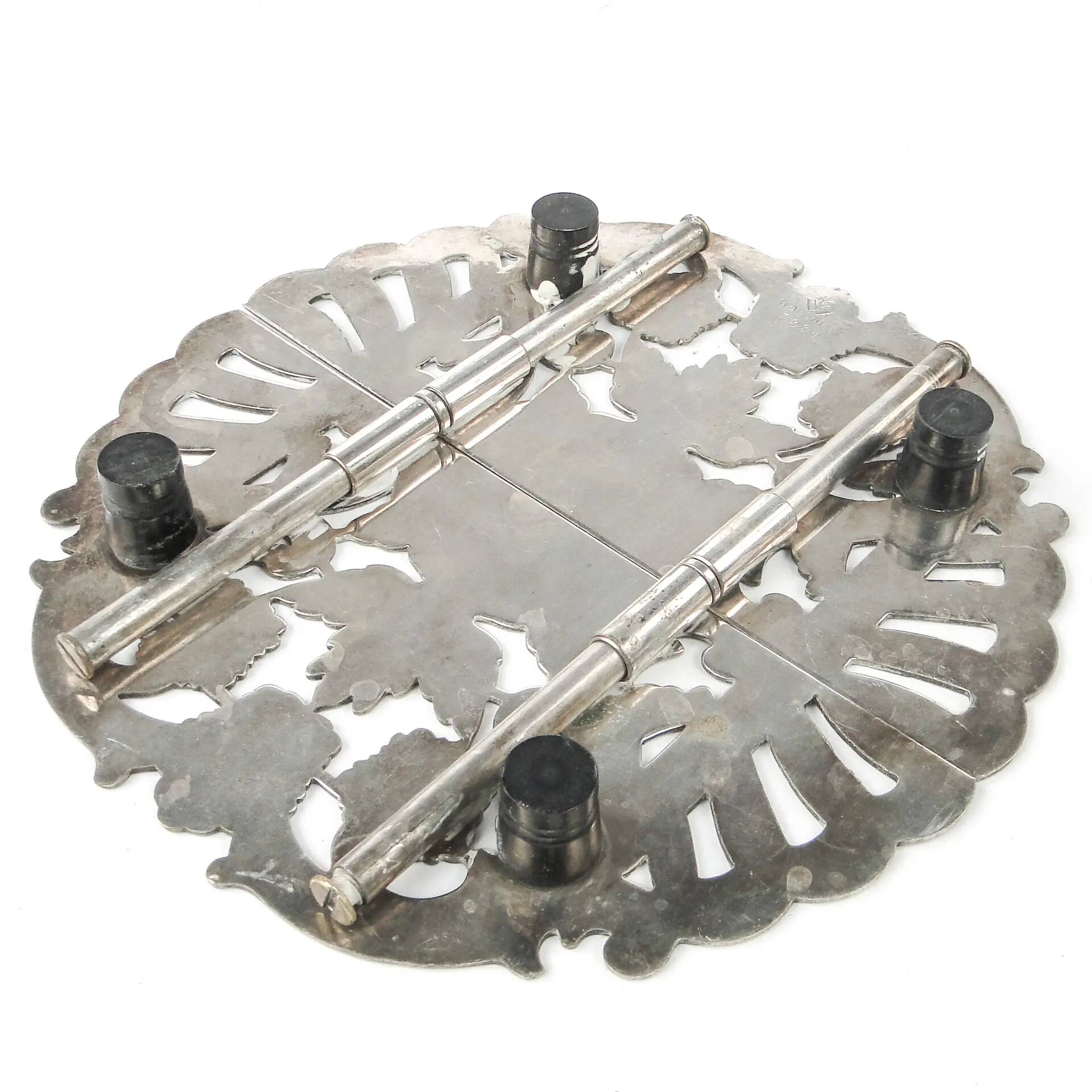 Rococo  tray, silver-plated brass, Denmark, 1960s
