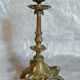 Bougeoir en bronze doré tripode XIXème
