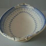 Ravier former creil earthenware and Rockery Flora model Montere