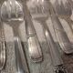 12 silver-plated oyster forks by silversmith Argit, Art Deco floral design