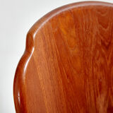 Chaise de salle à manger en teck massif par Niels Koefoed pour Koefoeds Hornslet mk9828