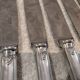 12 silver-plated metal table knives Ercuis model Dubarry